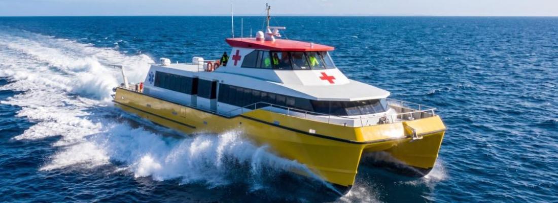 25m Surgical Catamaran Bow