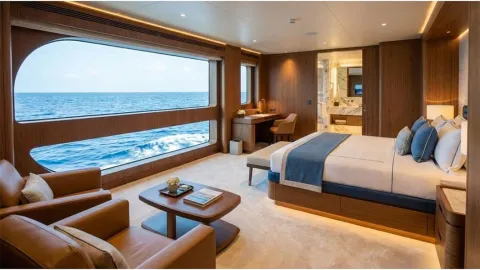 Catamaran Mega Yacht 120m Cabin