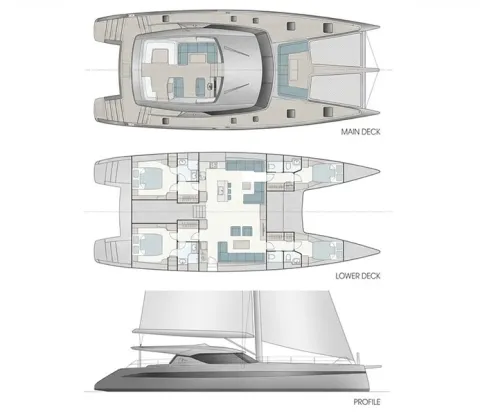 Catamaran Sailing Yacht 16m Plans