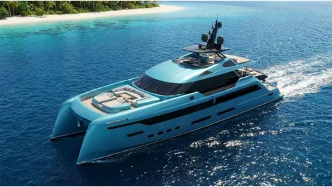 Catamaran Super Yacht 32m Fore Deck
