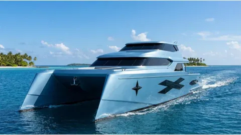 Catamaran Super Yacht 25m Bow