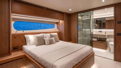 35m Shadow Yacht Cabin