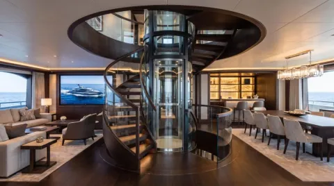55m Super Yacht Saloon